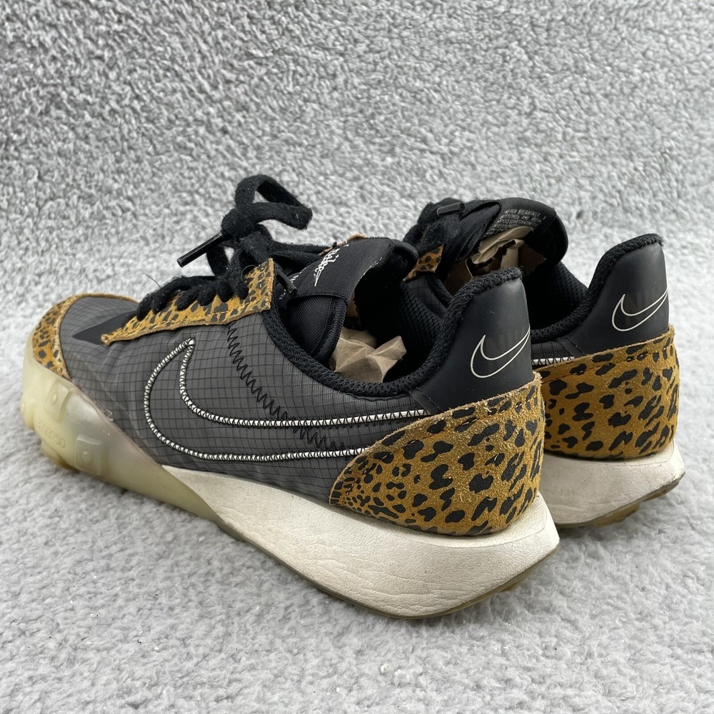 Nike Waffle Racer 2X Shoe Women 7.5 Leopard Streetwear Athleisure Maximalist 90s - Picture 6 of 11